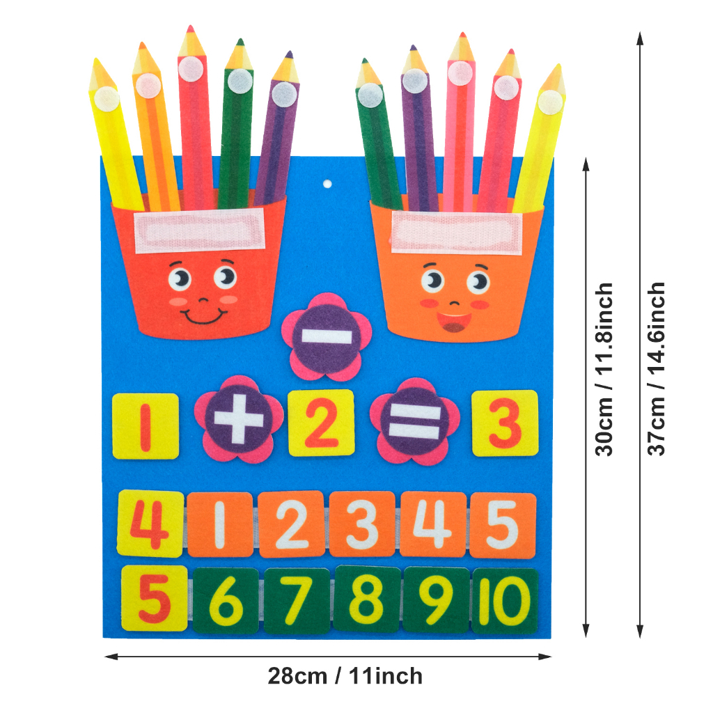 TinyPlay Pencils Fingers Math Board for Kids Learning Kindergarten ...
