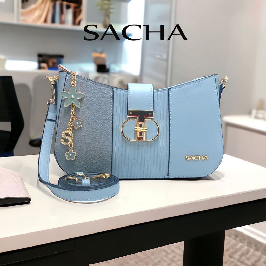 SACHA WOMEN SLING BAG BLUE Shopee Philippines