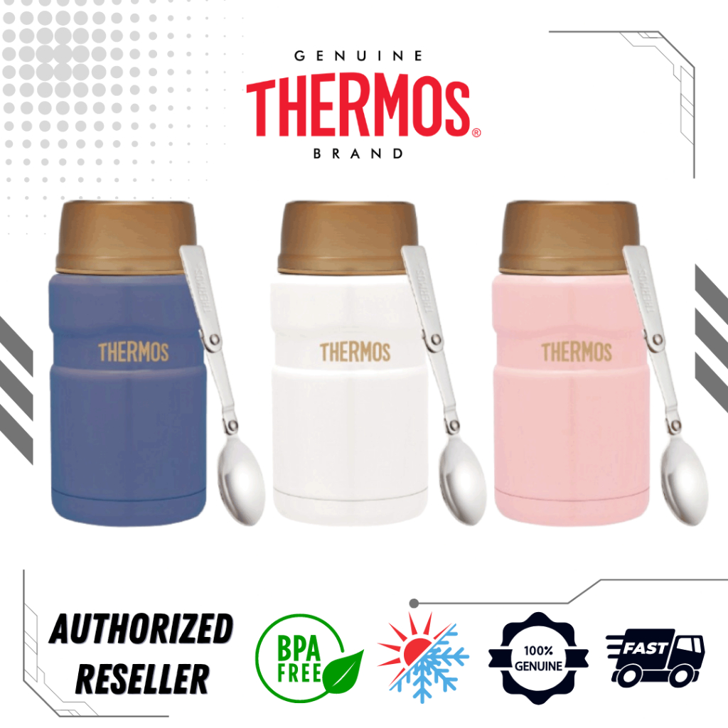 Thermos Stainless Steel King Food Jar with Foldable Spoon ( 470ml