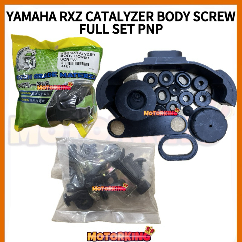 YAMAHA RXZ CATALYZER BODY SCREW FULL SET PLUG N PLAY SIAP GETAH ...