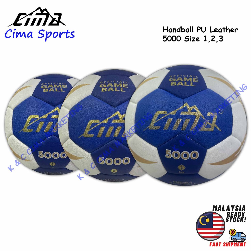 Cima Pu Leather Laminated Handball CM5000 size 1, 2 , 3 With A needle ...