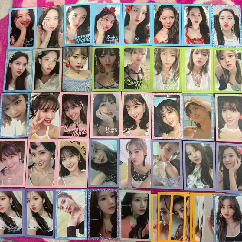 TWICE DTNA Summer Nights Official Photocard Nayeon Jeongyeon Momo Sana ...