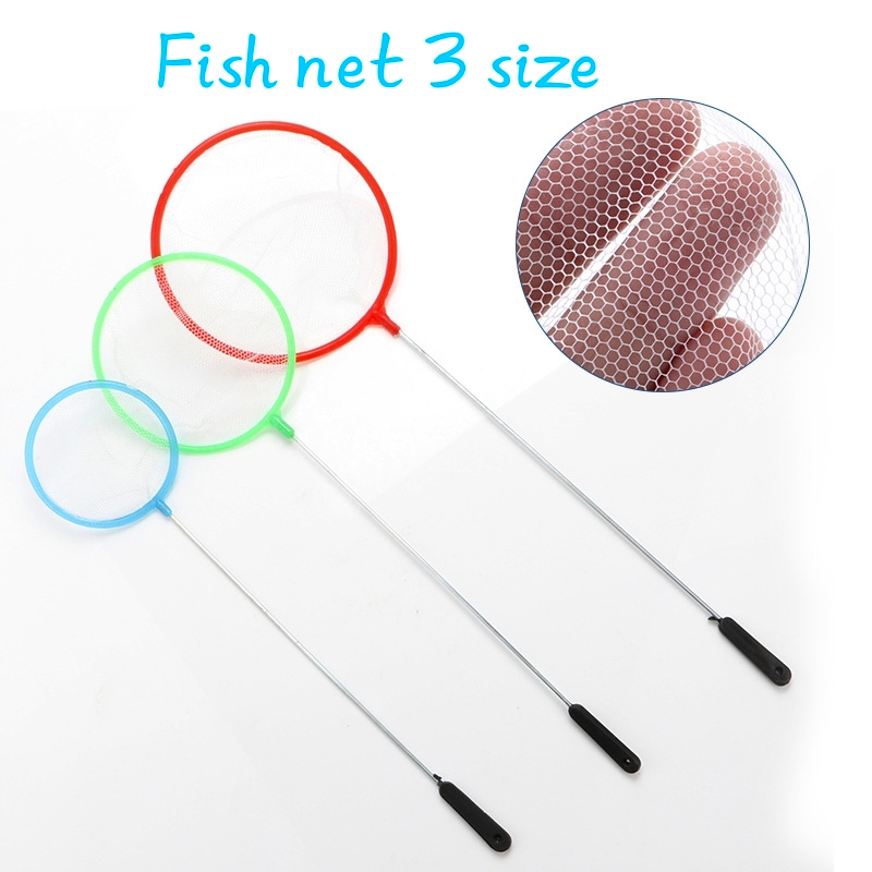 Fish net shrimp net 3 size stainless steel holder adjustable鱼网 鱼捞 ...