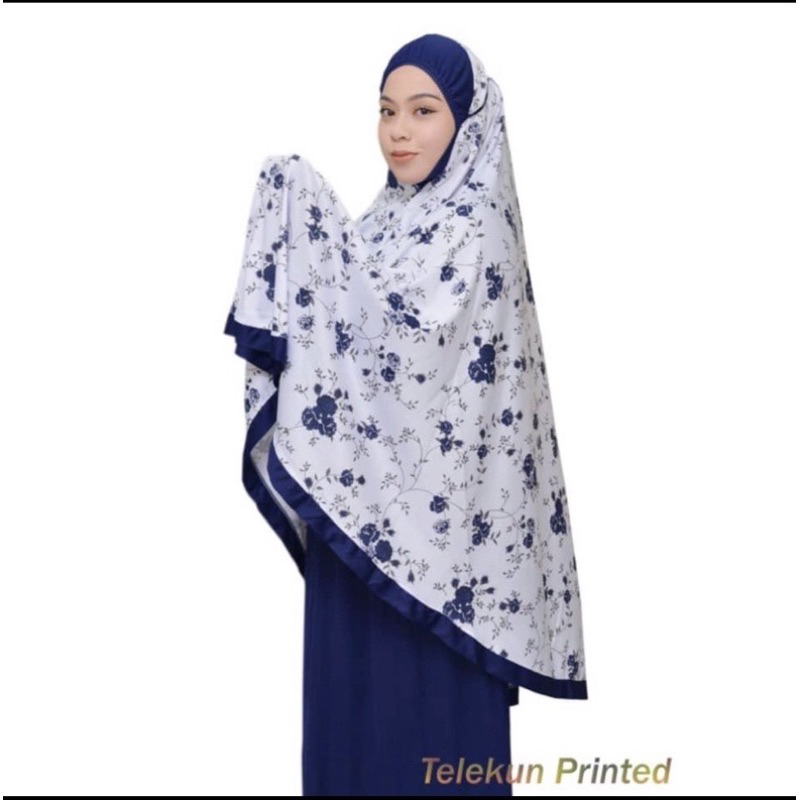Two Design Telekung Piping Rose Dewasa To | Shopee Philippines