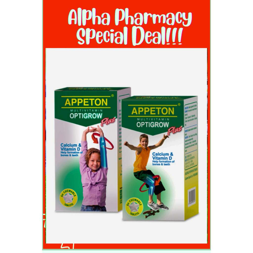Appeton Multivitamin Optigrow Plus 60s | Shopee Philippines