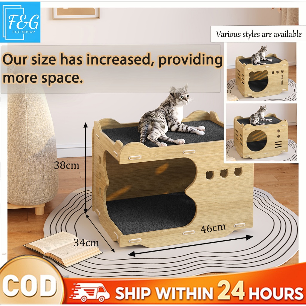 F&G Cat nest Kucing Rumah cat house Durable Cat Scratcher Stackable