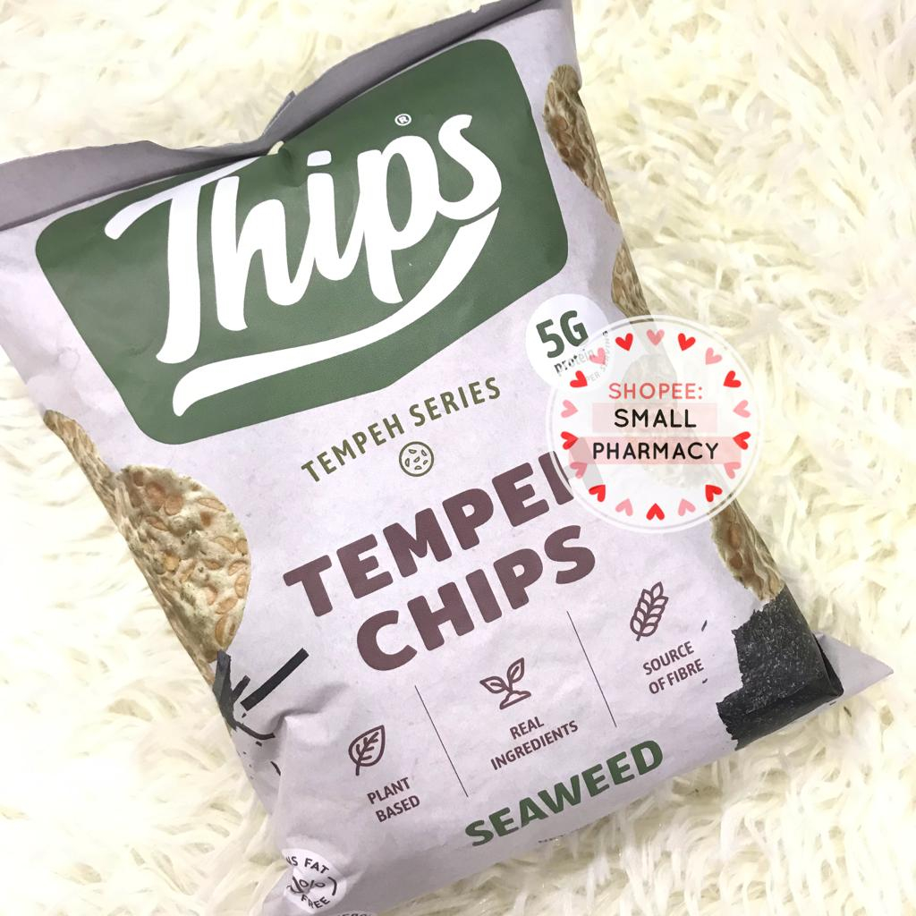 Thips, Vegetarian Tempeh Chips (Sea Salt / Spicy Chili / Seaweed) (50g