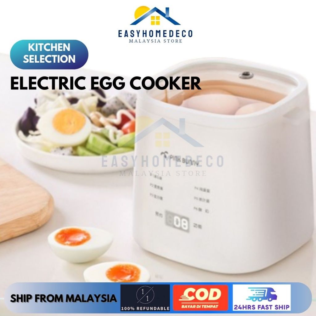 6 Modes Electric Hot Spring Egg Boiler Steamer Stewed Eggs Custard Steaming Cooker Poacher