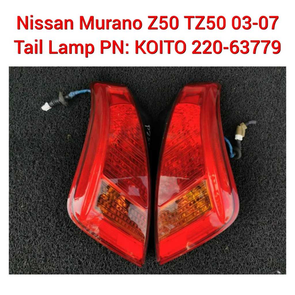 Nissan Murano Z50 TZ50 PNZ50 02-07 Tail Lamp / Rear Light / Lampu ...