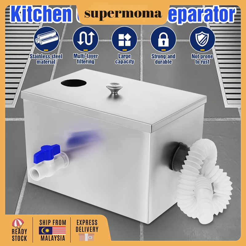Oil-water Separator Filter Small Catering Kitchen Restaurant Stainless ...