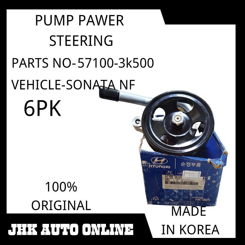 57100-3K500 PAWER STEERING PUMP SONATA NF 100% NEW MADE IN KOREA ...