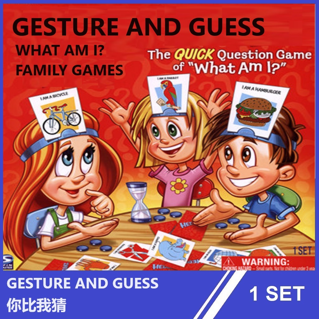 Flash Card Board Game/Gesture and Guess/Hedbanz Party Games/You Guess
