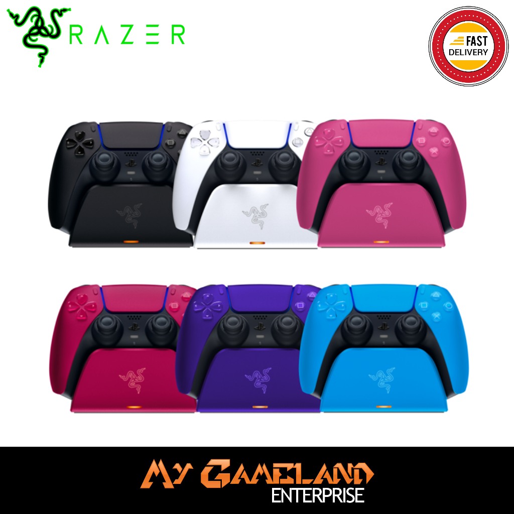 Razer Quick Charging Stand For Playstation 5 PS5 (White/Black/Red ...