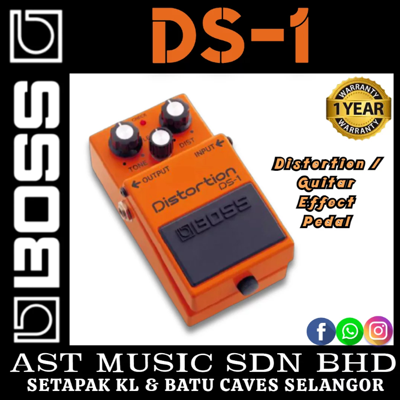 Boss DS1 Distortion / Guitar Effect pedal (DS1/ds1) Shopee Philippines