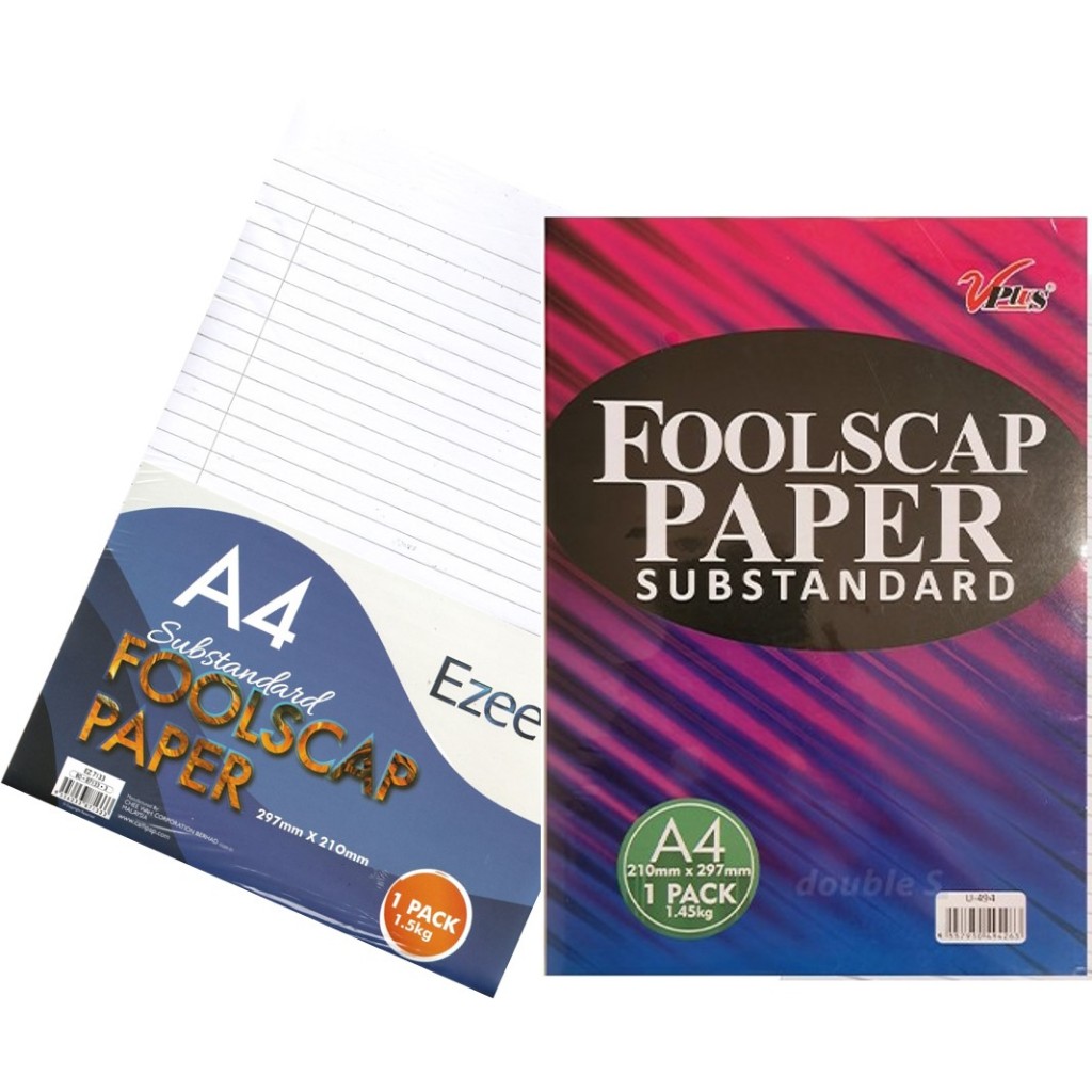 Ezee A4 Exam Sheets Foolscap Paper 1.5KG 1.45KG Substandard Examination ...