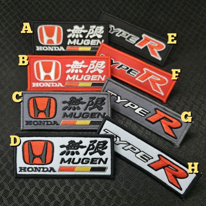 Honda Mugen Type R embroidery patches . | Shopee Philippines