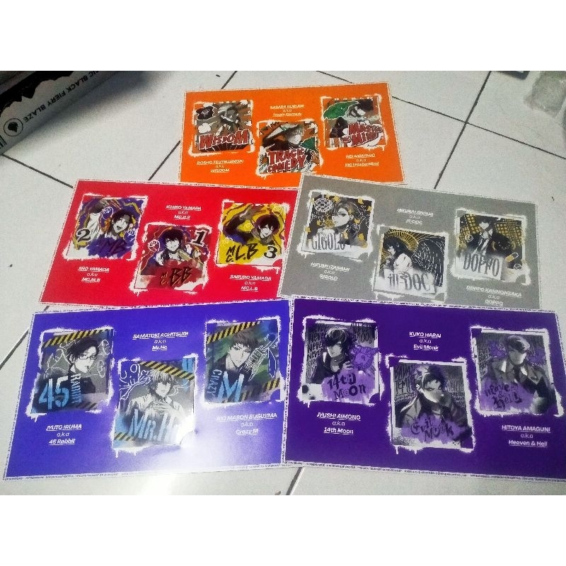 Hypnosis Mic / Hypmic 7th live Official Unit Pollaroid Photo card frame ...
