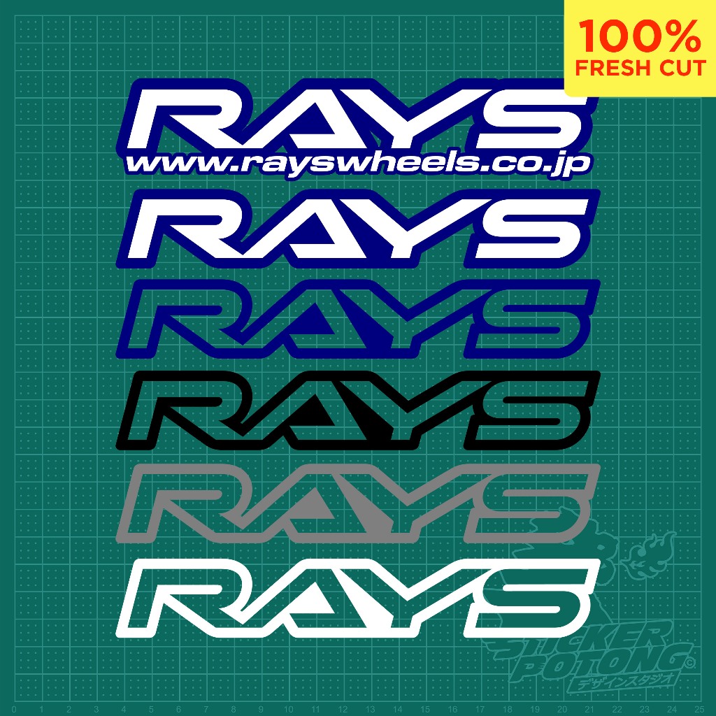 RAYS ENGINEERING (STICKER POTONG) | Shopee Philippines