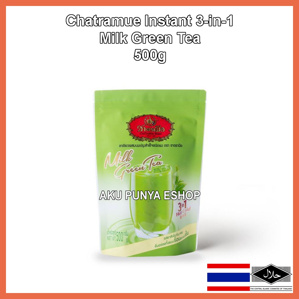 HIJAU Chatramue, Big Pack, Instant Milk Green Tea 3-in-1/Big Pack, 3-in ...