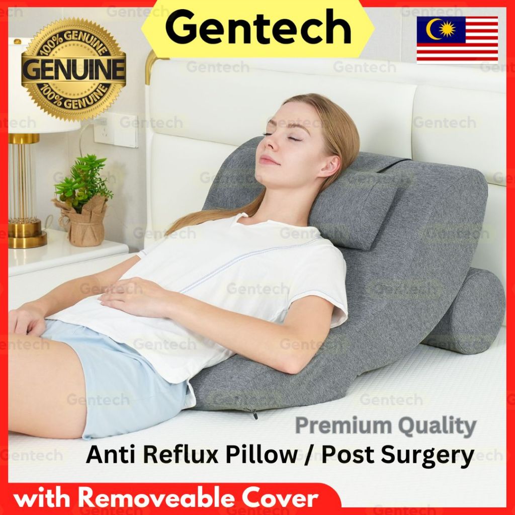 Orthopedic Bed Wedge Pillow Set Post Surgery Memory Foam for Back Neck