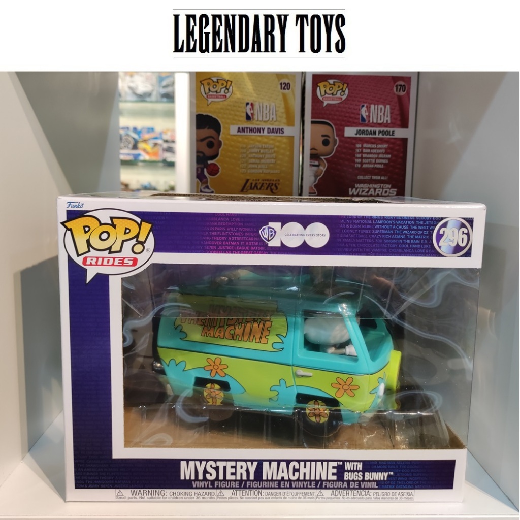 Funko Pop! RIDES 296 Warner Bros. 100 Scooby-Doo Mystery Machine with ...