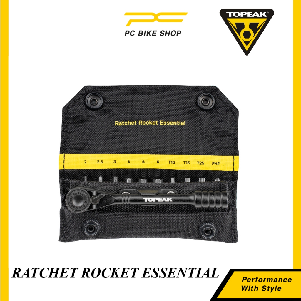 Produktbild von Topeak Ratsche Rocket Essential Mini Werkzeug – 10,7 Cm, Kettentool, Stahl, 107g