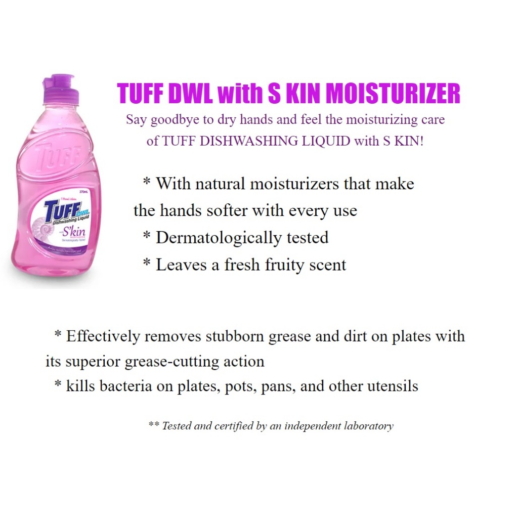 Personal Collection TUFF DISHWASHING LIQUID WITH SKIN MOISTURIZER 270ml ...
