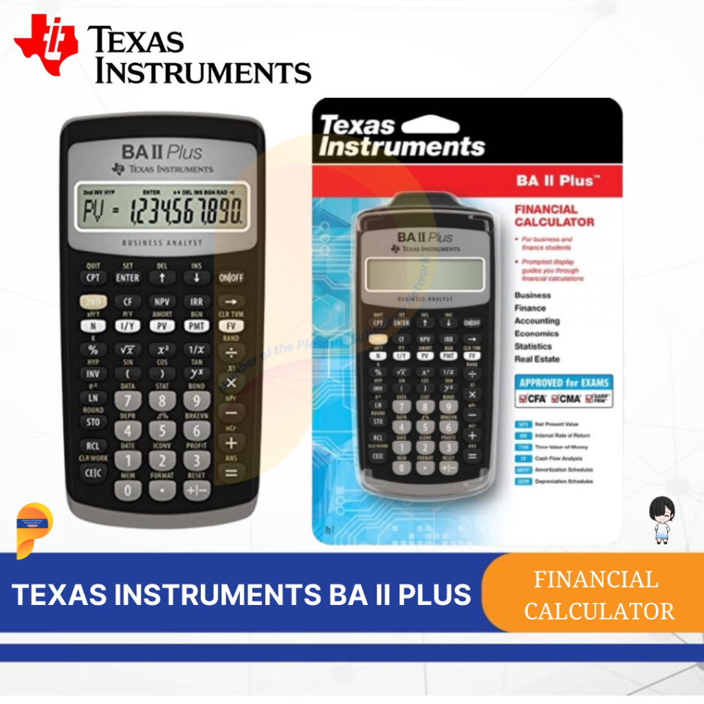 Texas Instruments BA II Plus Financial Calculator Finance / Accounting ...
