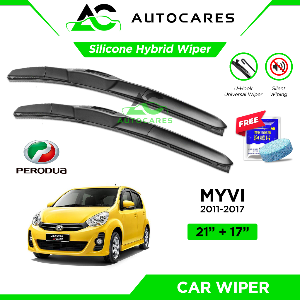 Car Wiper PERODUA MYVI 20112017 Hybrid Silicone Wiper Kereta Japan