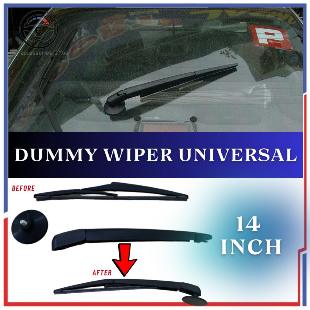 Universal Rear Window Dummy Fake Wiper 12