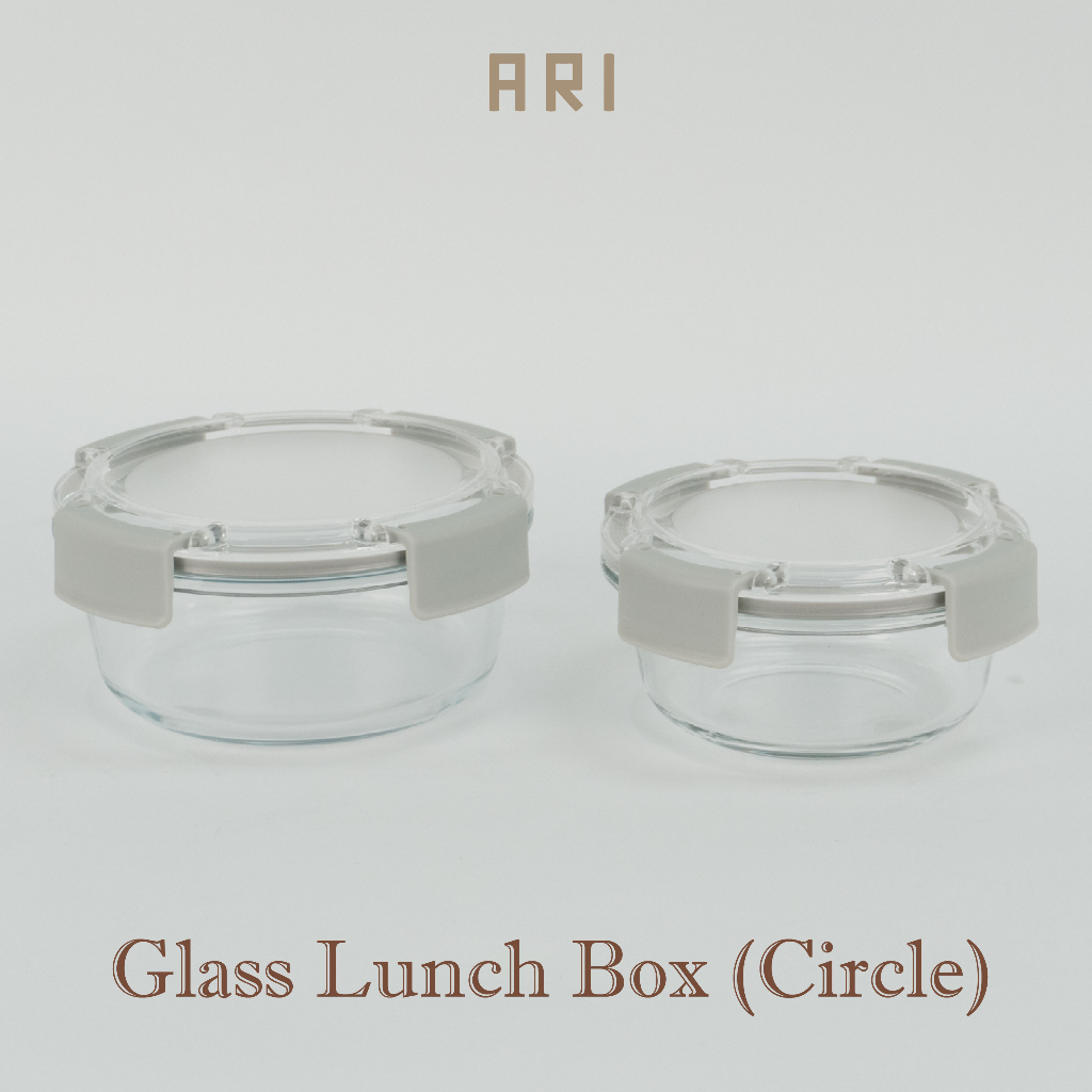 ARI Glass Food Container Microwave Freezer Safe Heat Cold Resistance ...