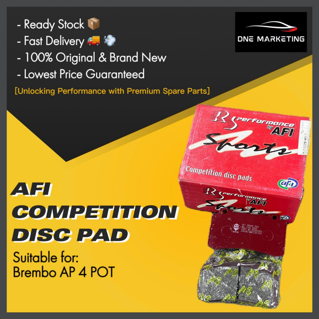 AFI Sport Racing Performance Disc Brake Pad Brembo AP 4 Pot (D4A3B