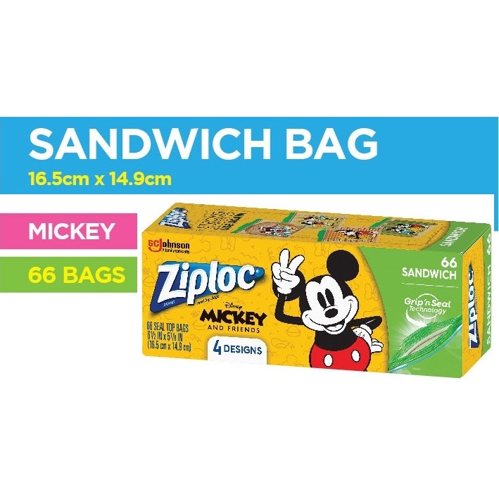 Ziploc Brand Sandwich Bags XL with Grip 'n Seal Technology, 30 Count