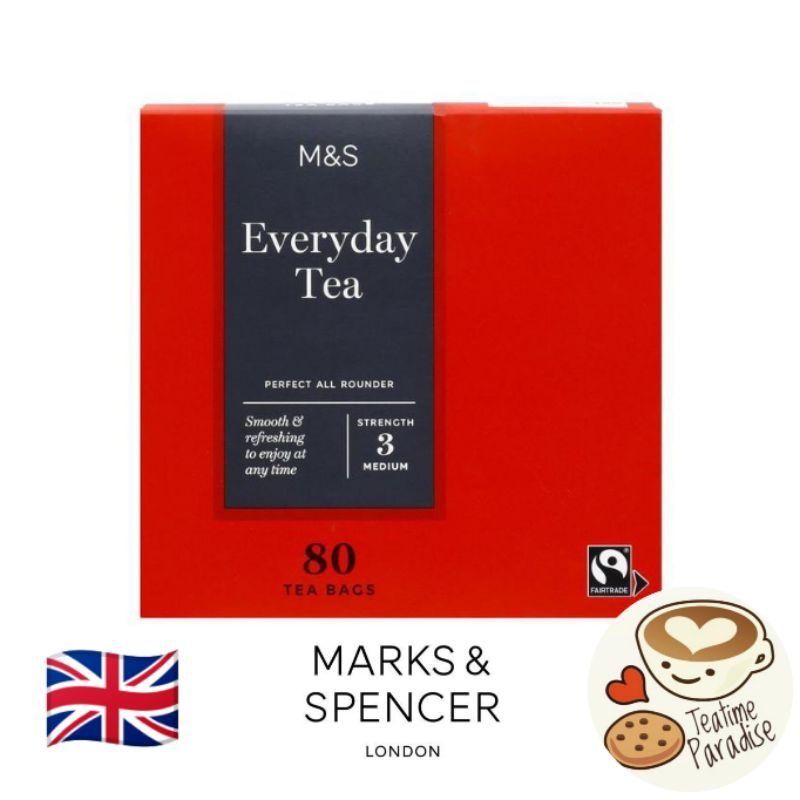 Marks & Spencer (M&S) Everyday Tea Teabags 80's / 160's | Shopee ...