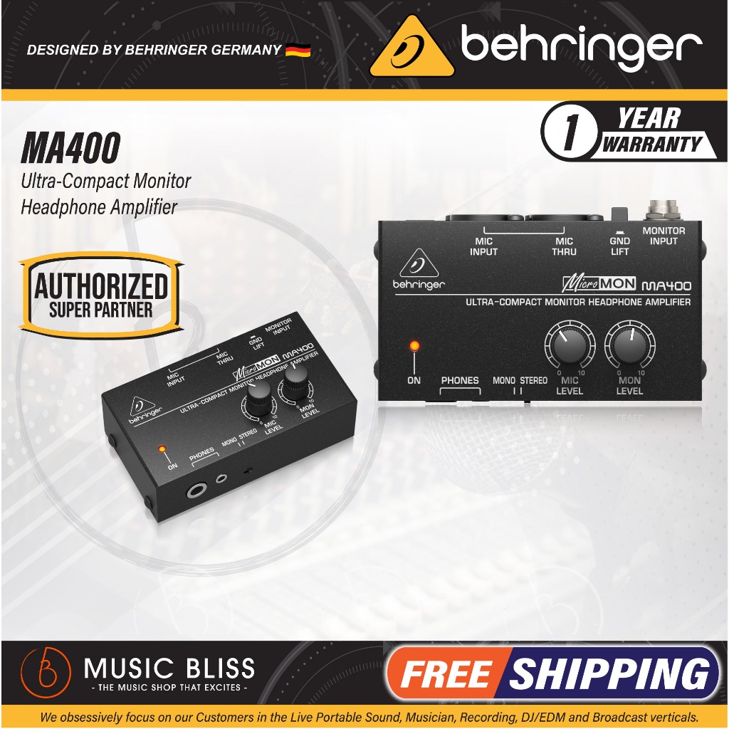 Behringer ma400 monitor headphone amplifier hotsell