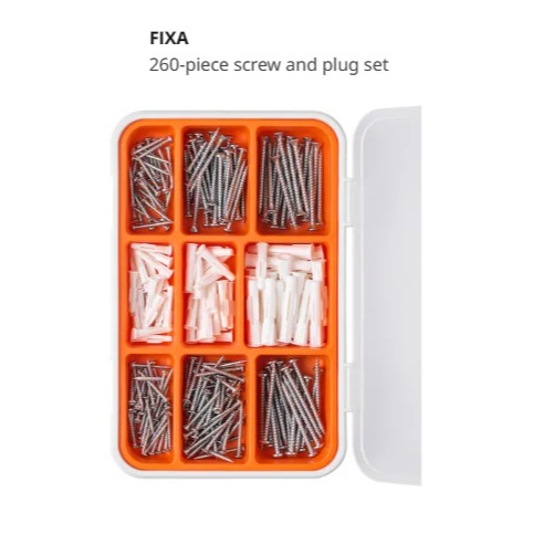 IKEA Screw and Plug Set Skru dan Plug DIY Hardware Set Tools Alat Set ...