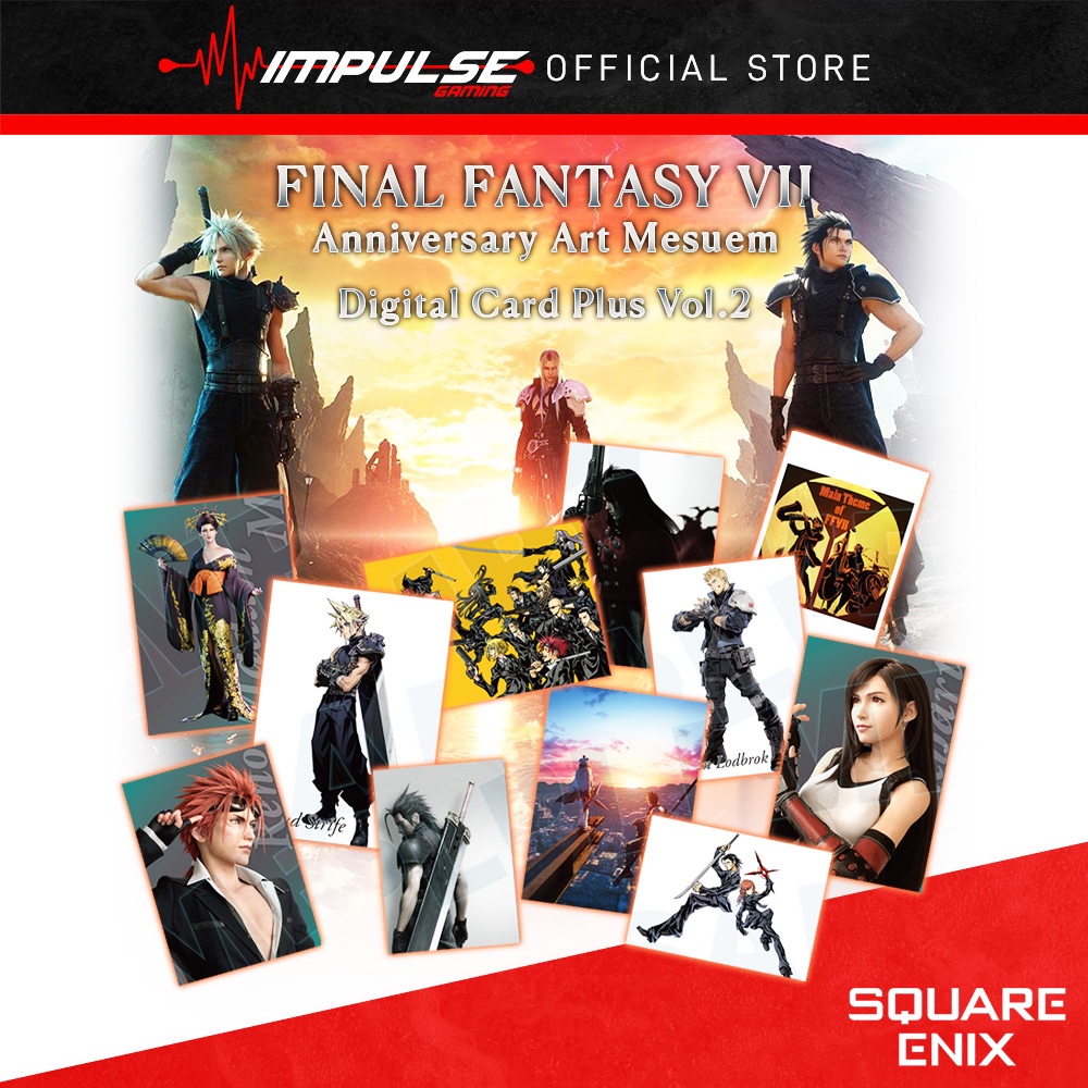 Lot Cartes Postales Final Fantasy VII Anniversary Art Museum Vol.2 (Japon, Neuf)
