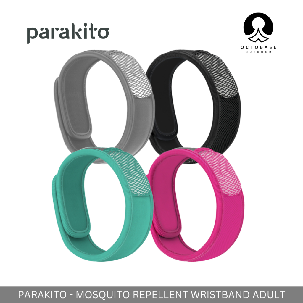 PARAKITO ADULT WRISTBANDS DIFFUSE MOSQUITO REPELLANT ALCOHOL DEET