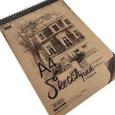A4 Kami Sketch Book Spiral Drawing Block 135gsm DIY Arts & Craft Seni ...