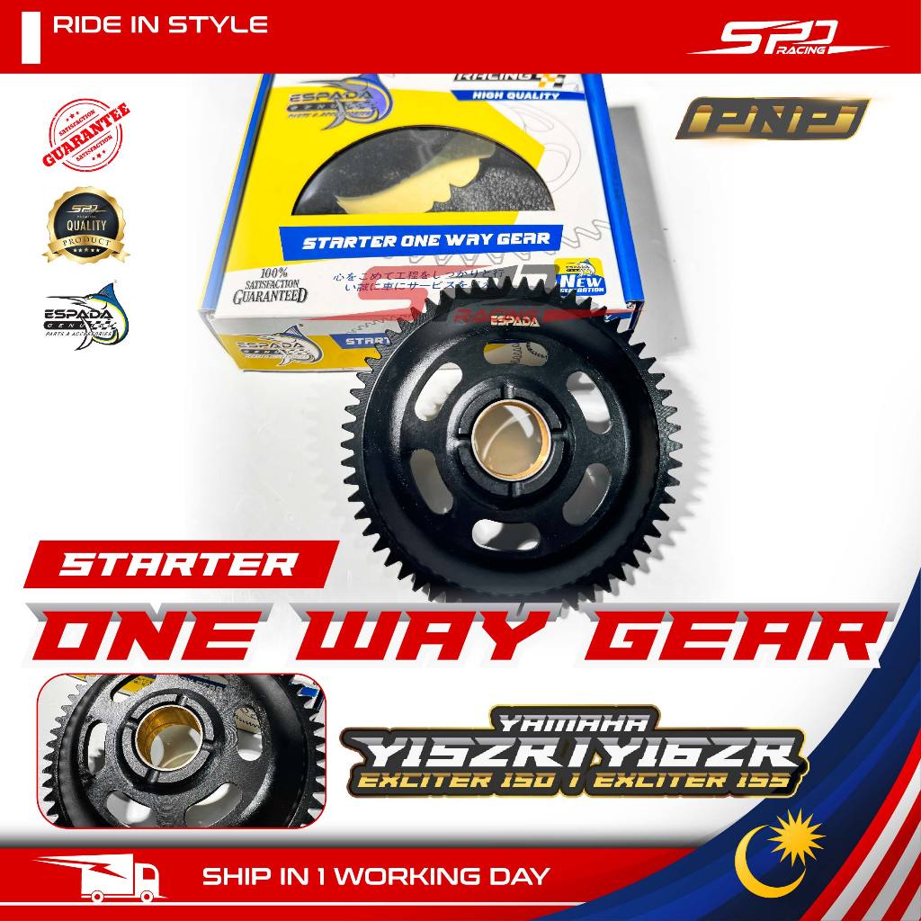 Y15 Y16 Starter One Way Gear Racing Espada RACING For Yamaha Y15 ...