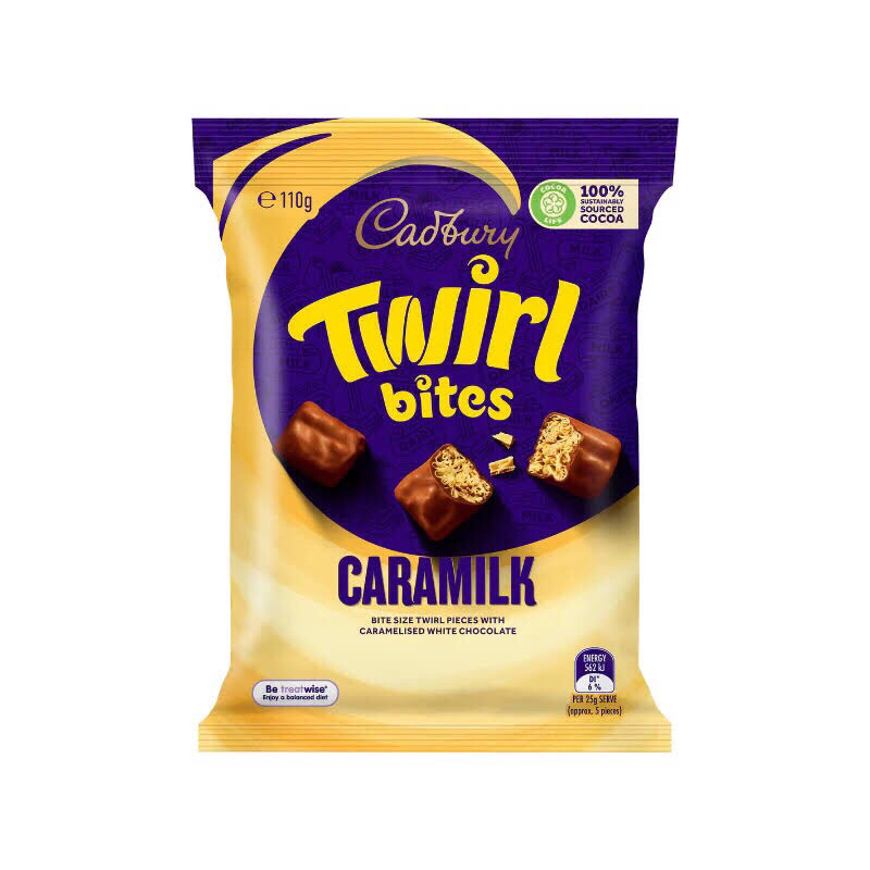 Cadbury Chocolate Twirl Bite Caramilk 110gram | Shopee Philippines