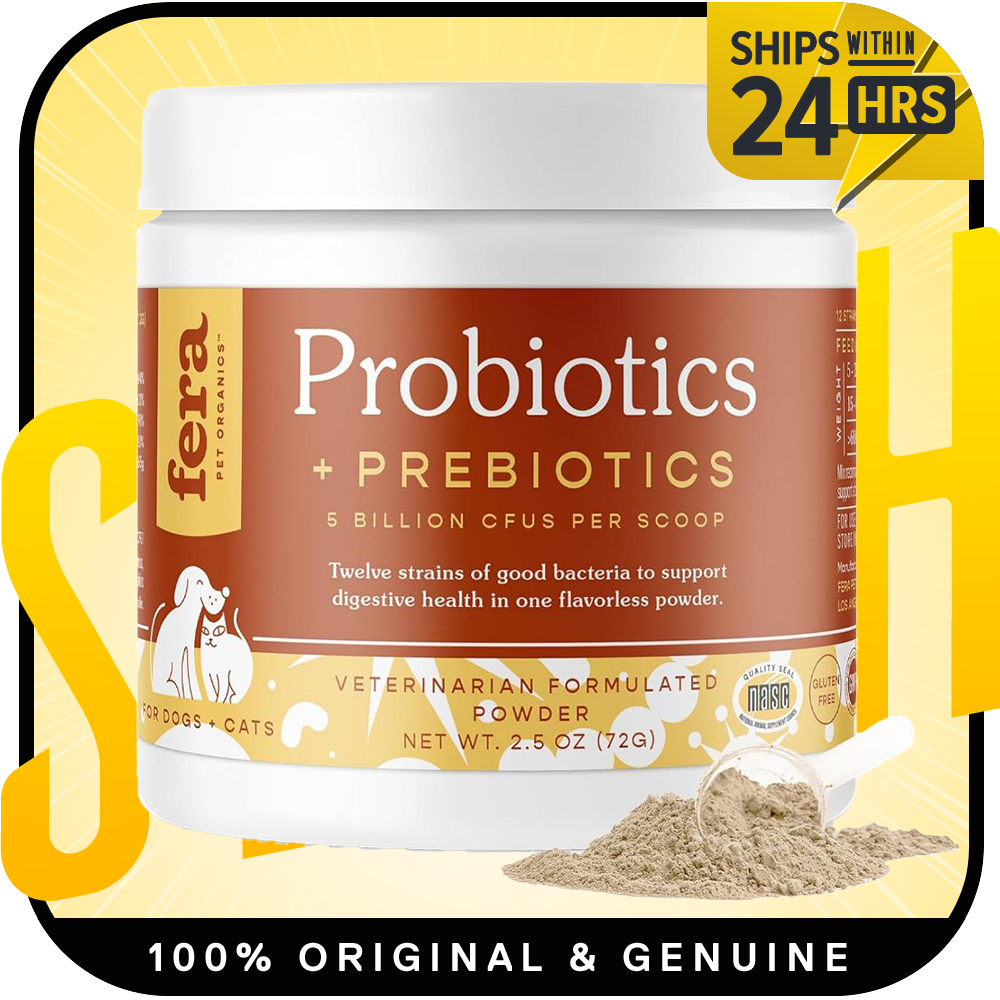 Fera Pets Organic Probiotics for Dogs Cats Probiotic Supplement with 12 Strains Prebiotics for Your Pet s Digestion Shopee Philippines