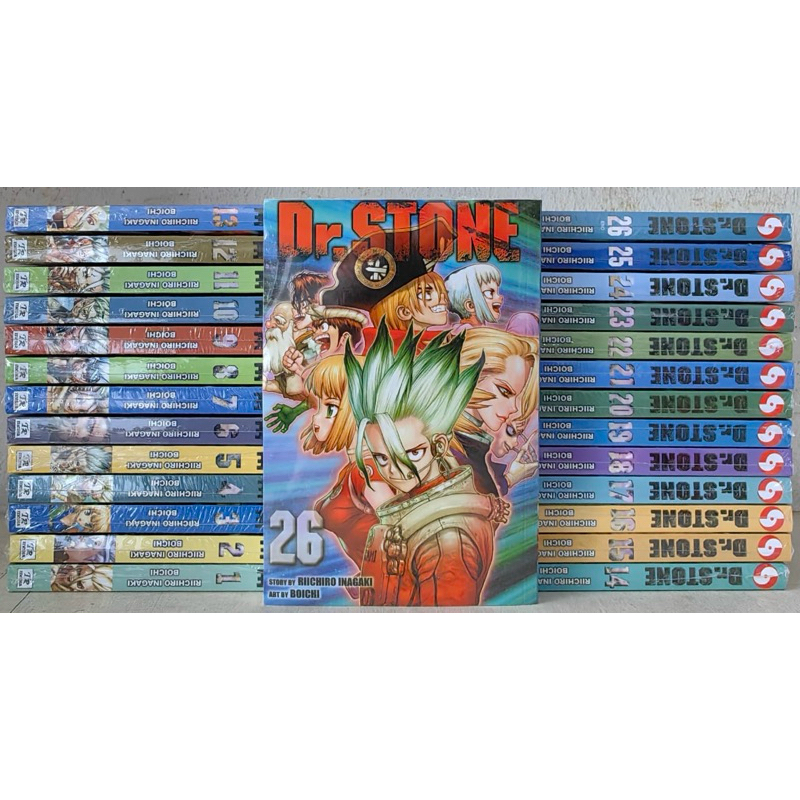 Dr. Stone Full Set (English Comics) Vol. 1-26 END Physical Book