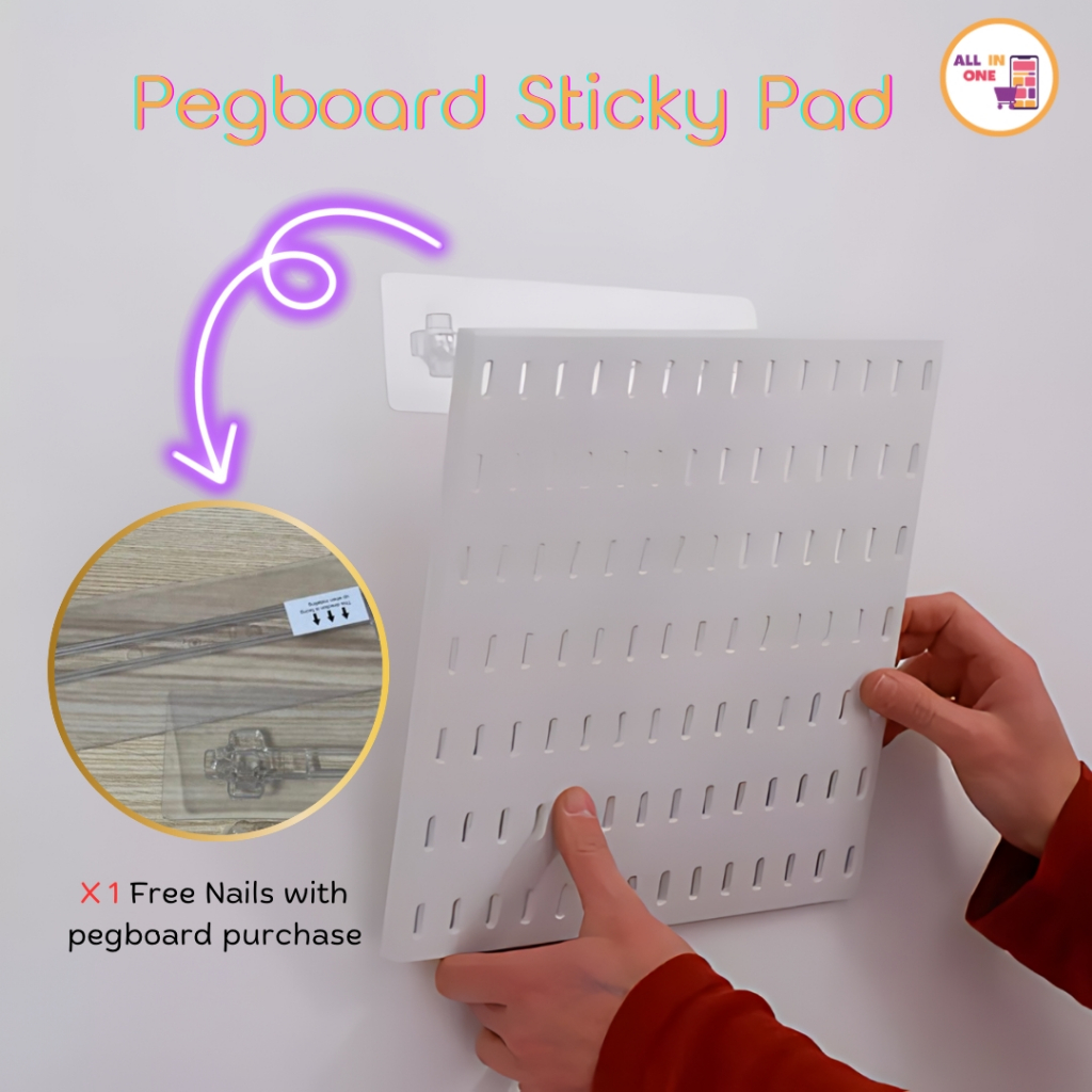 Pegboard Sticky Pad/Sticker ONLY (STICKER SHJ !! STICKER ONLY !! 1 UNIT ...