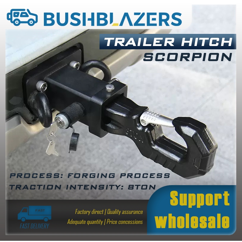 【BUSHBLAZERS】Heavy Duty 8 Ton Tow Hook Pintle Hook Trailer Hitch 4WD ...