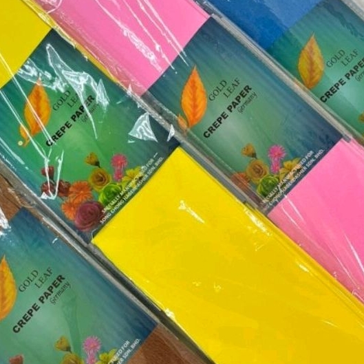 Gold Leaf Crepe Paper/Tissue Paper/Flower Paper/Crepe Paper/Craft Paper
