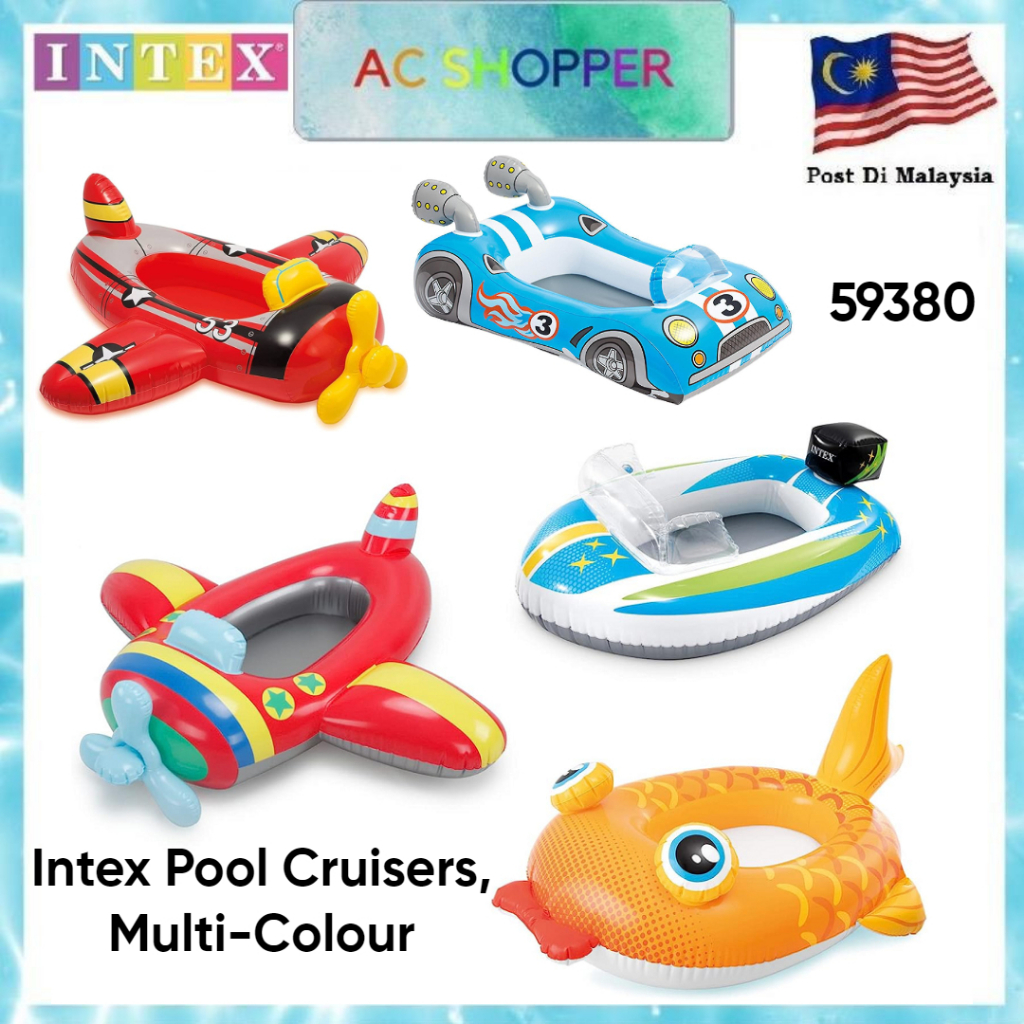 INTEX 59380 Inflatable Swimming Pool Cruiser Cute Cartoon Toy Water ...