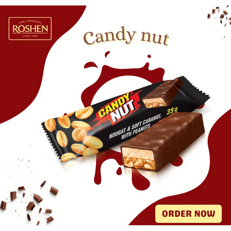 Roshen Candy Nut Nougat And Soft Caramel With Peanuts Shopee Philippines