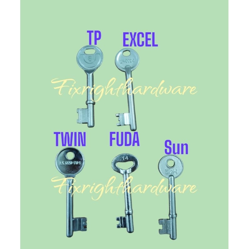 Excel Mortise hook lock key Iron grill lock Shopee Philippines