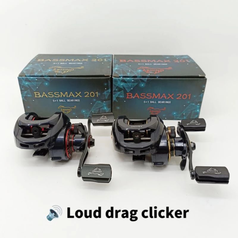 ASHINO BASSMAX 201 FISHING REEL (LOUD DRAG CLICKER) Shopee Philippines